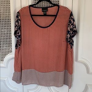 Geometric Print Block Shirt